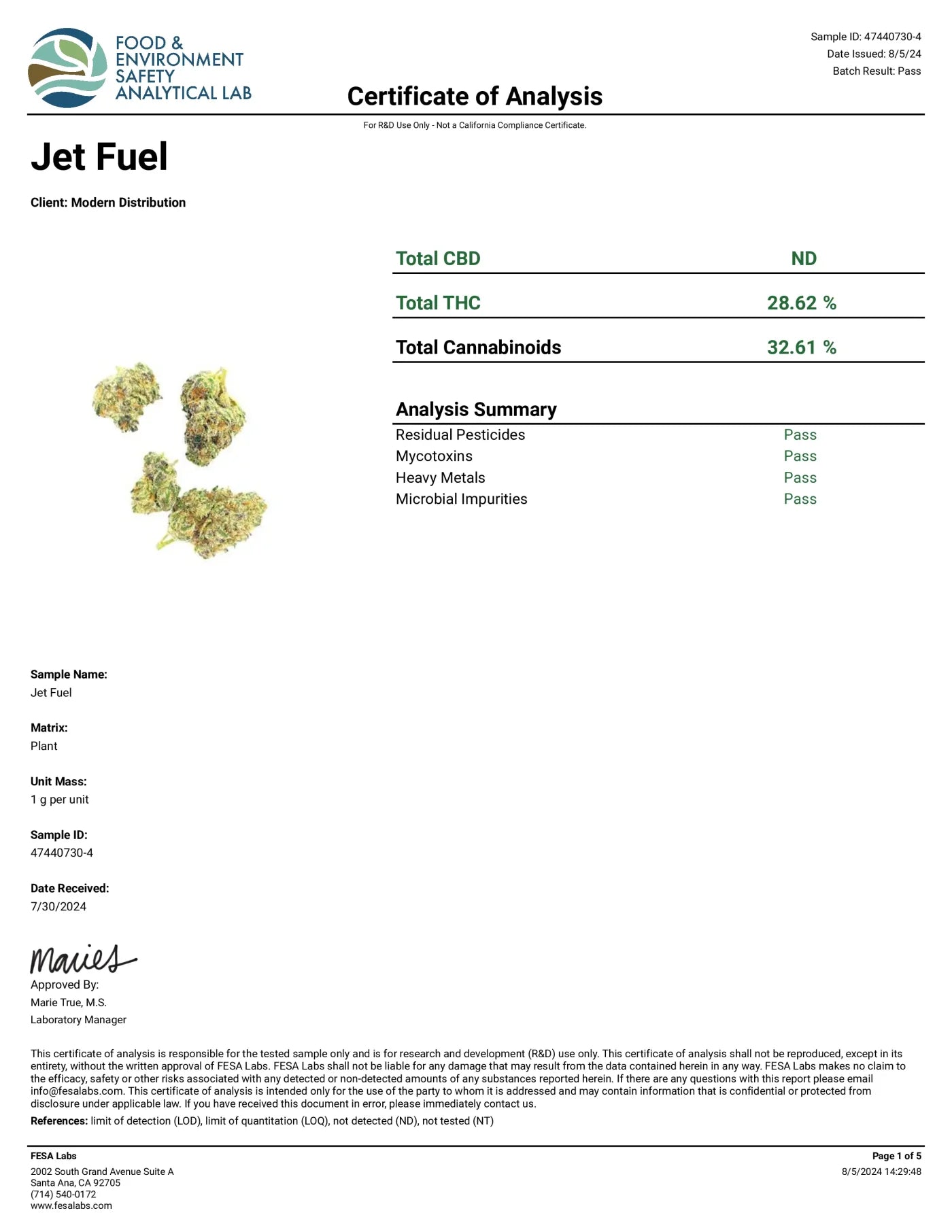 Jet Fuel Premium Whole Flower | THCa Flower | 3.5G