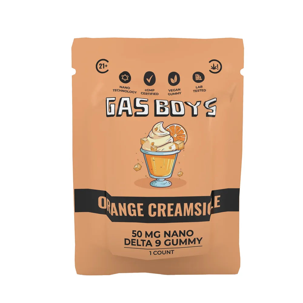 ORANGE CREAMSICLE | DELTA 9 NANO GUMMY | 50MG SINGLE SERVE BAG