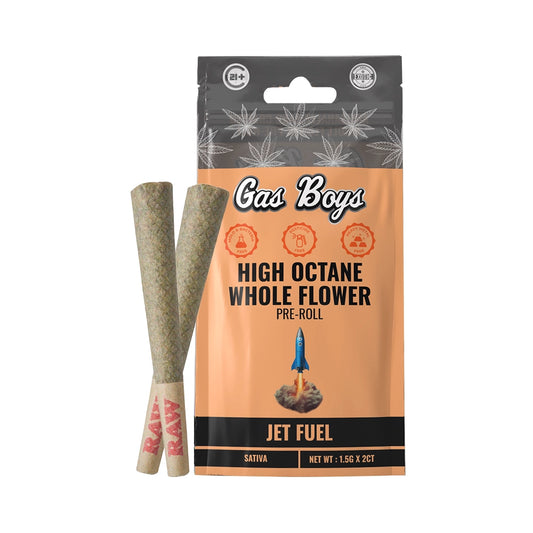 Jet Fuel Whole Flower 1.5G Pre-Rolls | THCa Flower | 2pk